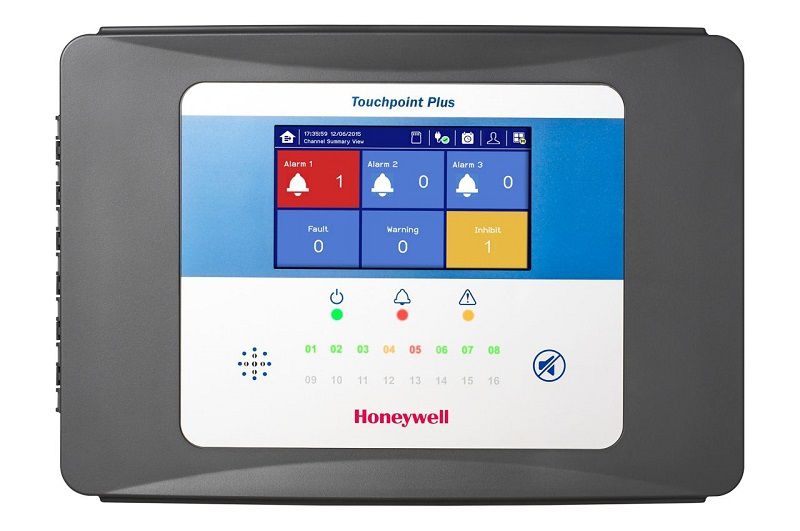 Honeywell Touchpoint Plus Controller - im Wandgehäuse - für bis zu 8 mV Detektoren (8 x mV Eingang) - 12 Relais...